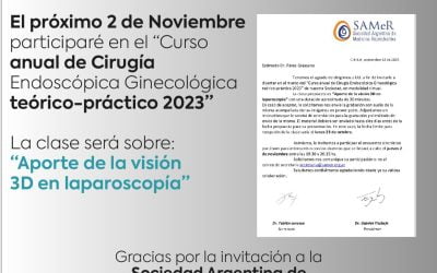 Participación del Dr. Andrés Perez Grassano en el Curso Anual de Cirugía Endoscópica Ginecológica