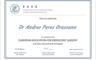 Dr. Andrés Pérez Grassano designado Miembro de la EAES – Mayo 2025