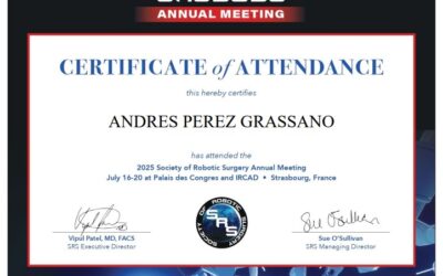 Participación en el 3er Congreso Mundial de la Sociedad de Cirugía Robótica (SRS)